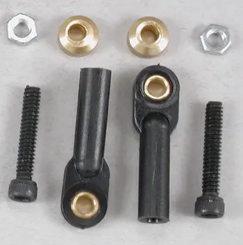 Dubro 2161 Swivel Ball Link W/Hardware Black 4-40 (2)  (Dub2161) 1