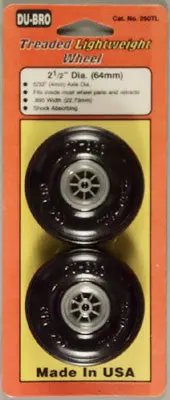 Dubro Treaded Lightweight Wheel 2-1/2" (2) (Dub250t) 1