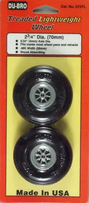 Dubro Treaded Lightweight Wheel 2-3/4" (2) (Dub275tl) 1