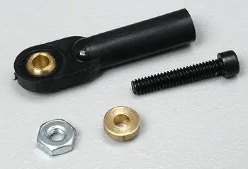 Dubro Swivel Ball Link 2-56/4-40 W/Hardware Black (Dub369) 1