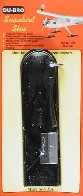 Dubro Snowbird Snow Skis Nose Black Up To .60 (Dub826) 1