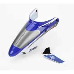 Blade Complete Canopy W/Vertical Fin (Blue)   (Eflh3018) 1