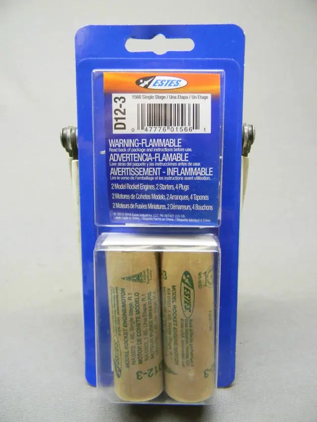Estes  D12-3 Engines/2Pk   (Est10027) 1
