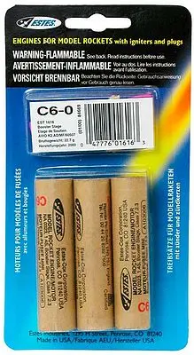 Estes 6-0 Std Engine (3) (Est1616 1