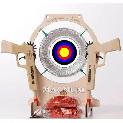 Pie Tin Target Set With 2 Magnum 45 Pistols  (Gl2ptt2m45-P) 1