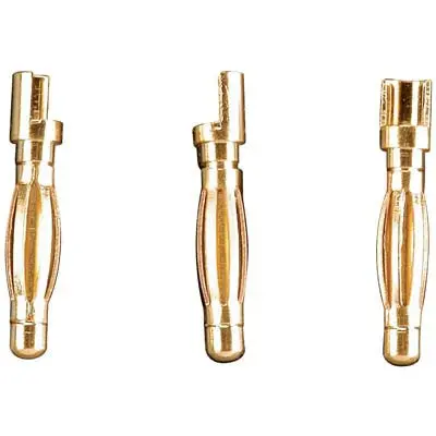 Great Planes Gold Plate Bullet Connector Male 2Mm (3) (Gpmm3110) 1