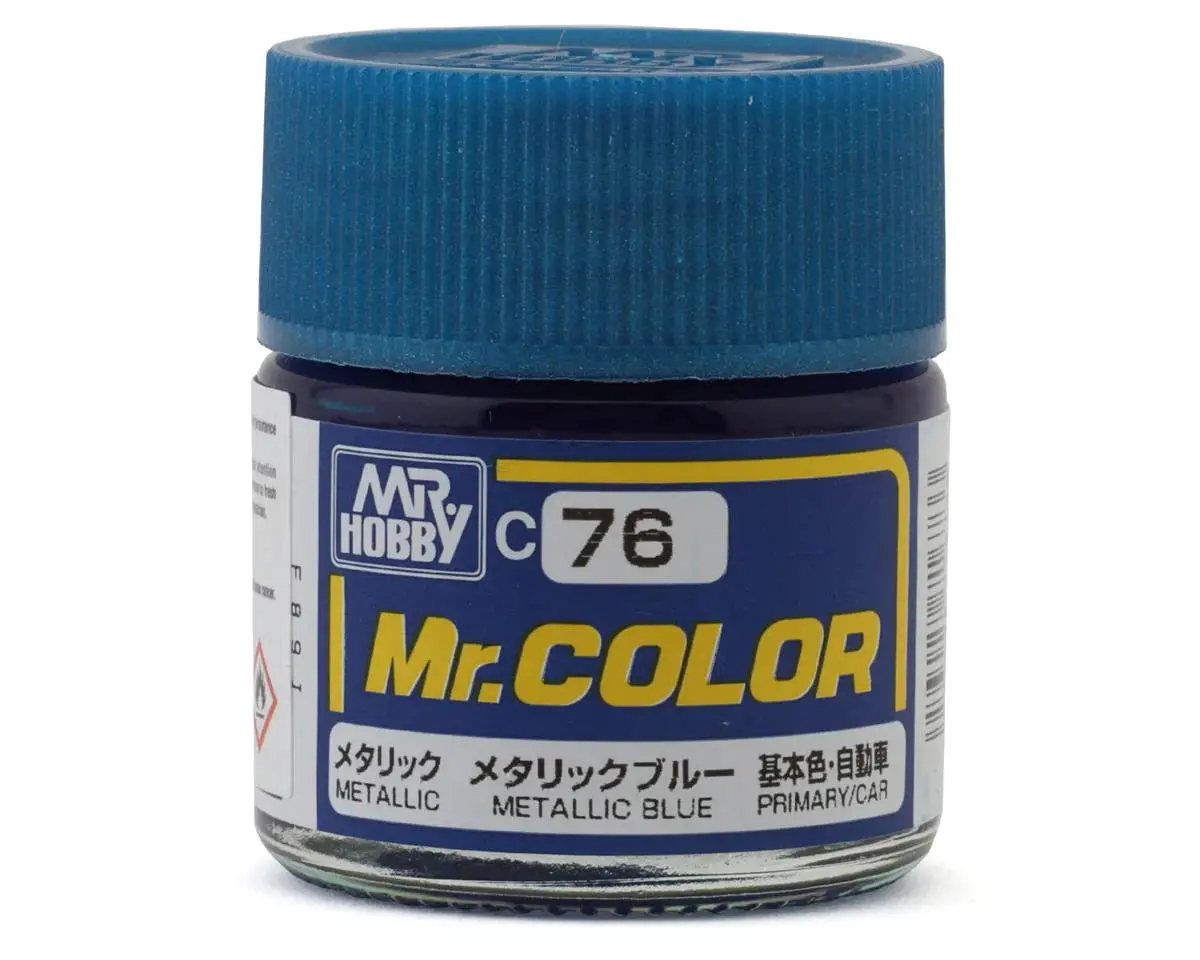 Mr. Hobby C76 Metallic Blue Acrylic Hobby Paint (10Ml)   (Guzc076) 1