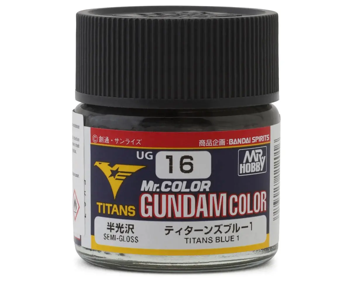 Mr. Hobby "Gundam Color" Acrylic Paint (Titans Gundam Dark Blue)Semi  Gloss)   (Guzug16) 1