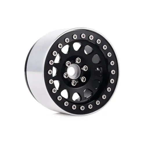 Hamilton Hobbies 2.2 Aluminum Beadlock Wheels (Black) (Ham132123) 1