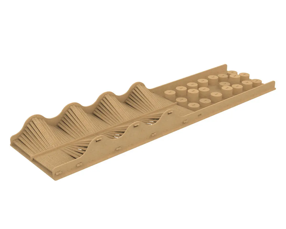 1/24 & 1/18 Wooden Micro Crawler Course Set (Prop D/Wave Trail) 1