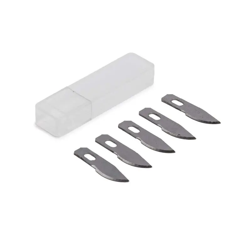 Hobby Essentials #12 Curved Carving Blades (5)   (Hdxk0168) 1