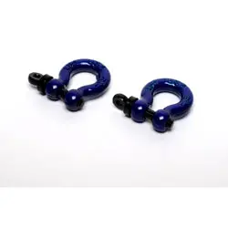 Hot Racing 1/10 Scale Aluminum D-Rings (Blue) (2) (Hraacc808x06) 1
