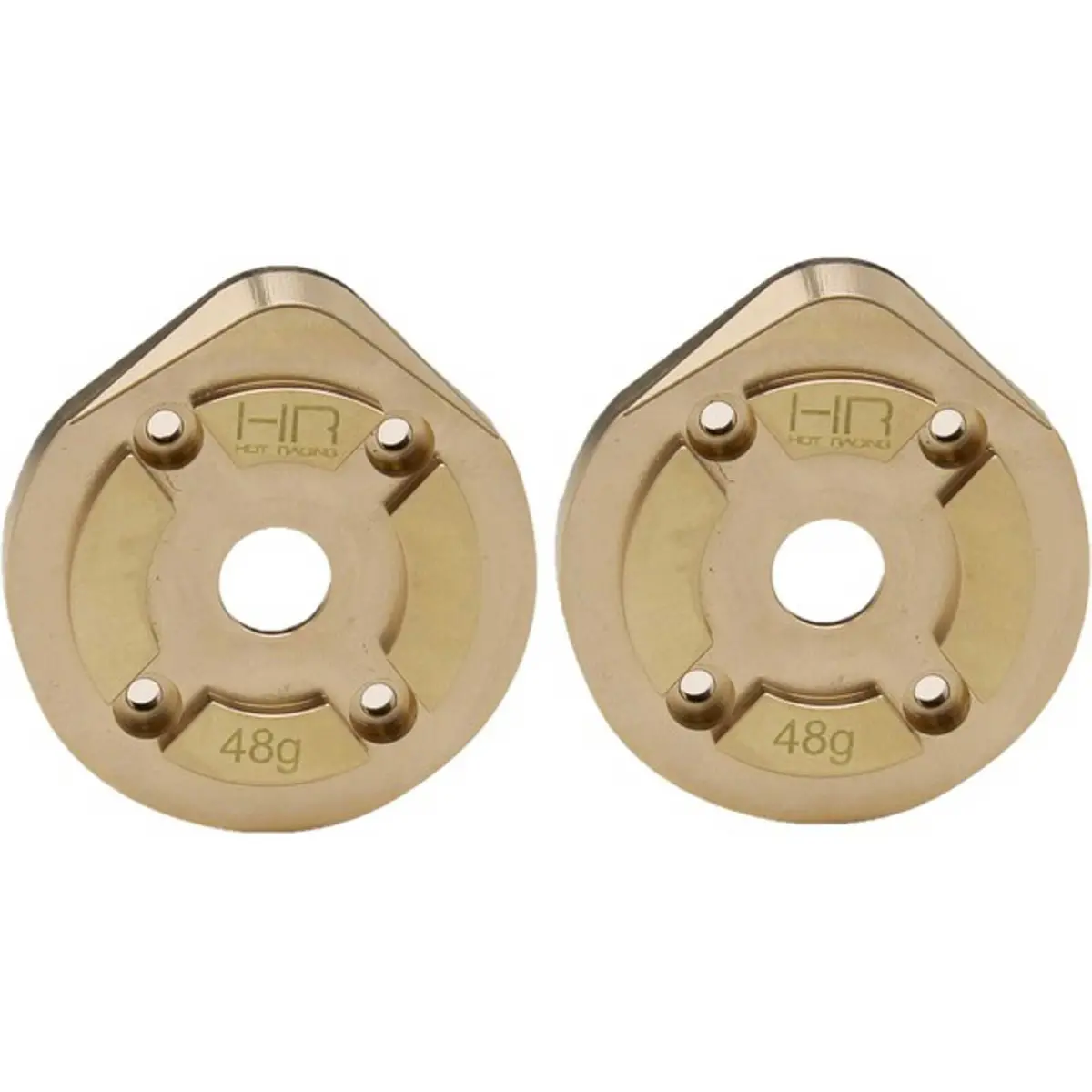 Hot Racing Brass Currie F9 Portal Steering Knuckle Caps: Axial Utb   (Hraautb21ch) 1