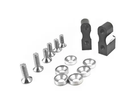 Hot Racing Black Aluminum Servo Mount Ax10 Wraith Ridgecrest    (Hrascp2401) 1
