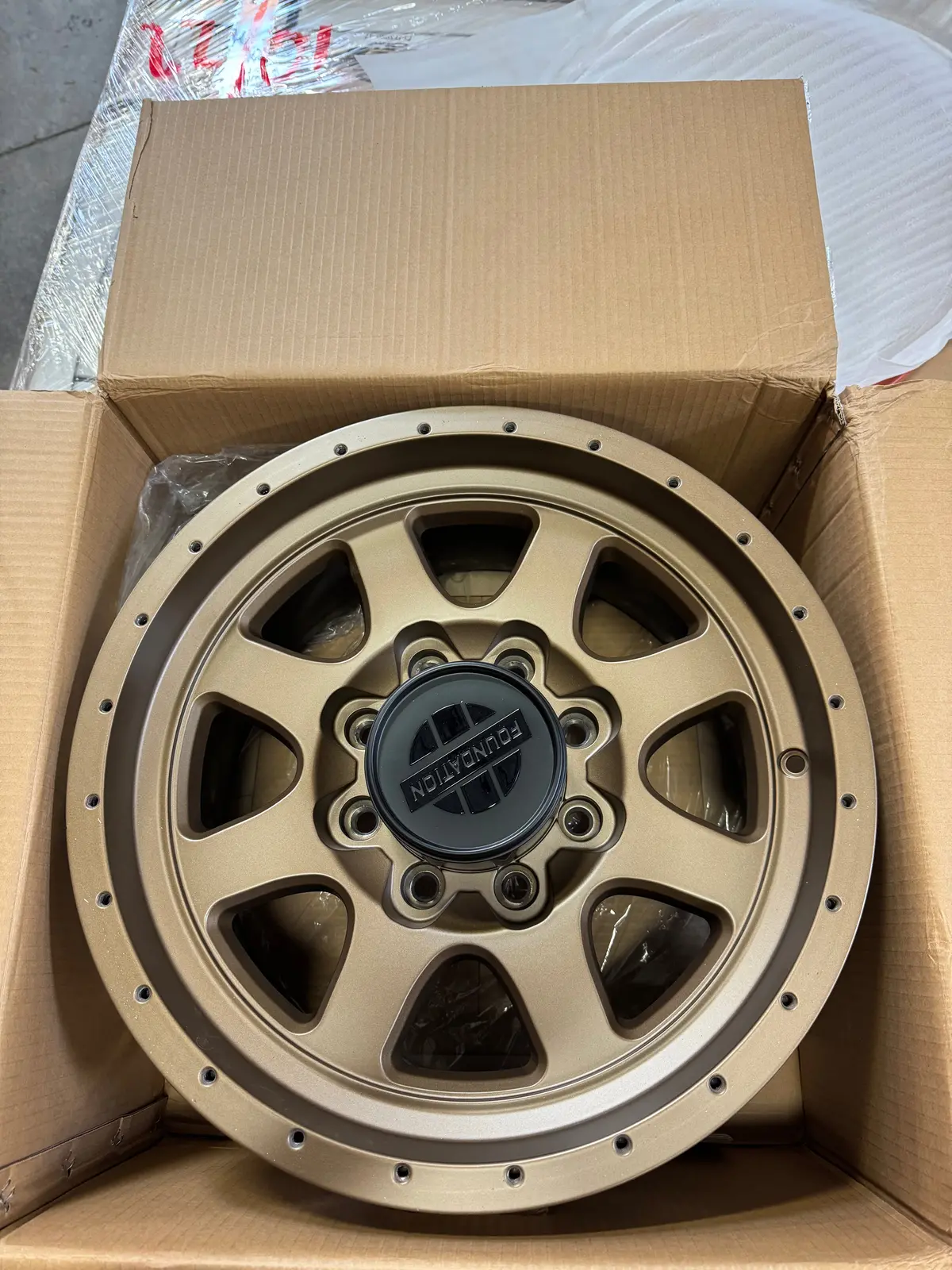 [Open Box] Ram Foundation - 18X9, 8X6.5, +19 (Single Wheel) Satin Bronze 1