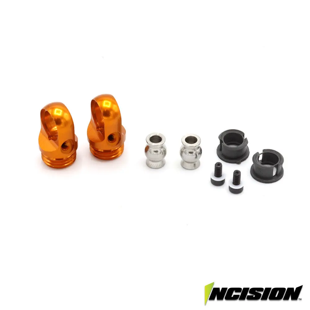 Vanquish S8e Machined Aluminum Shock Cap - Orange   (Irc00515) 1