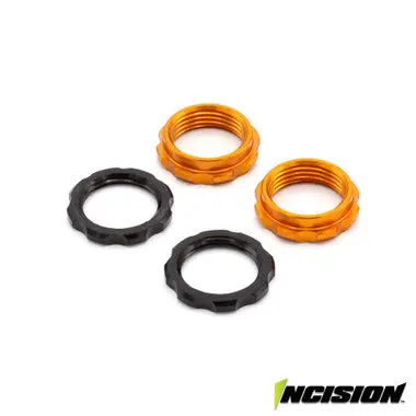 Vanquish S8e Machined Spring Collars - Orange   (Irc00518) 1