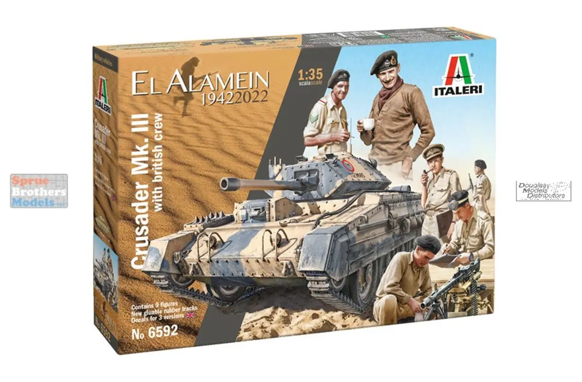 Italeri 1:35 Italeri Crusader Mk.Iii With Crew El Alamein 1942   (Ita6592) 1