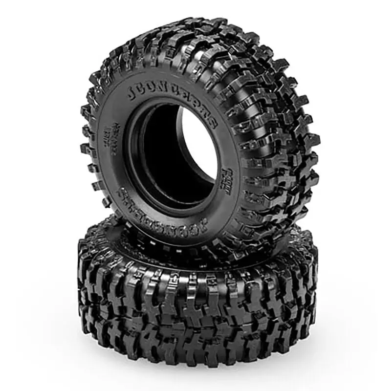 Jconcepts 1/18 Tusk 1.0" Trx-4M Crawler Tires And Inserts, Green Compound (2)  (Jco406602) 1