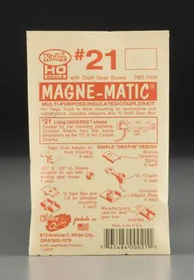 Kadee 20 Series Magne Long 25/64" Underset Shank  (Kad21) 1