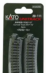 Kato N 282Mm 11 Radius Curve 15-Degree (4)   (Kat20111) 1