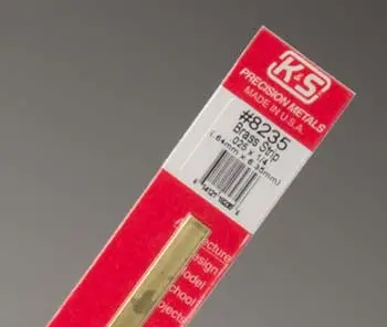 K&S Brass Strip .025X1/4"  (K+S235) 1