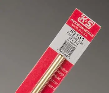 K+S Round Brass Tube 1/4" (K+S8131) 1