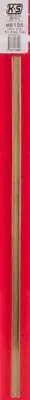 K+S Square Brass Tube 1/4" (K+S8155) 1