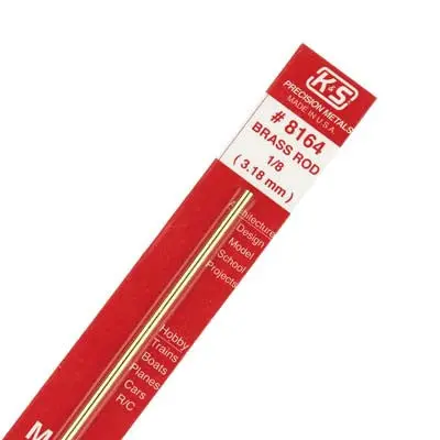 K+S Solid Brass Rod 1/8" (K+S8164) 1