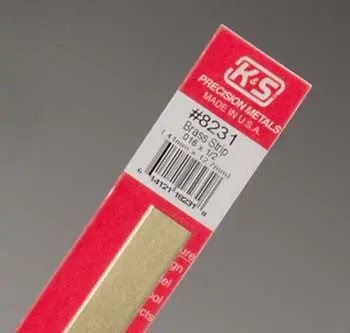 K&S Brass Strip .016X1/2" (K+S8231) 1