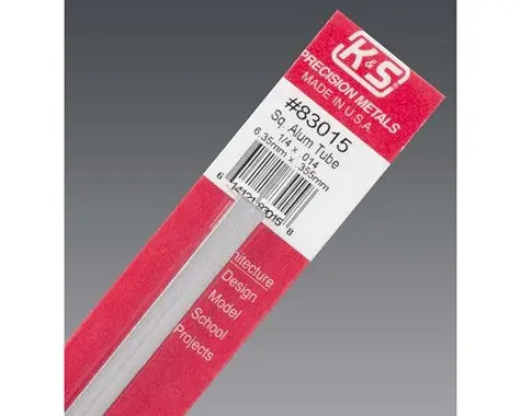K+S Sq Alumtube 1/4X.014" (K+S83015) 1