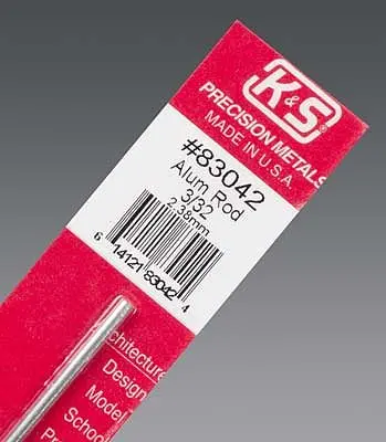 K+S Aluminum Rod 3/32" (K+S83042) 1