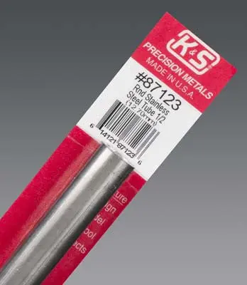 K+S Round Stainless Steel Tube 1/2X.028"  (K+S87123) 1