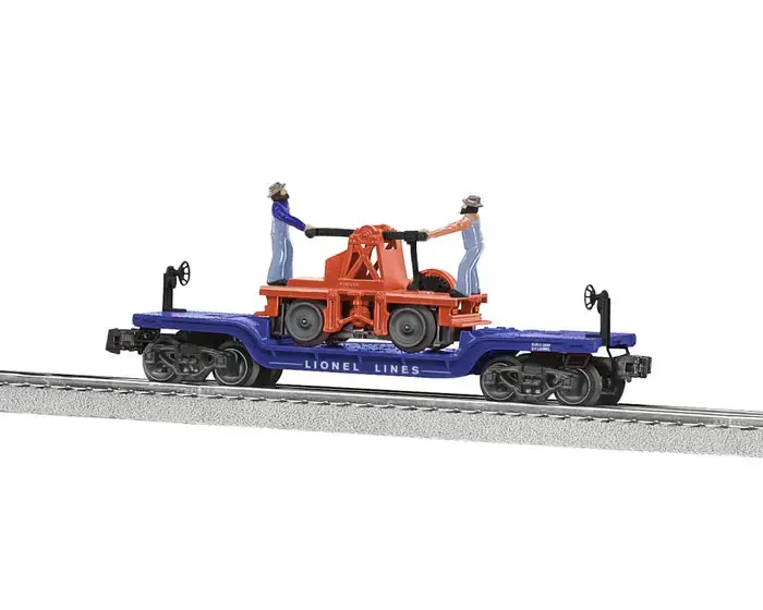 Lionel O27 Lionel Lines Flatcar With Handcar (Lnl2128080) 1