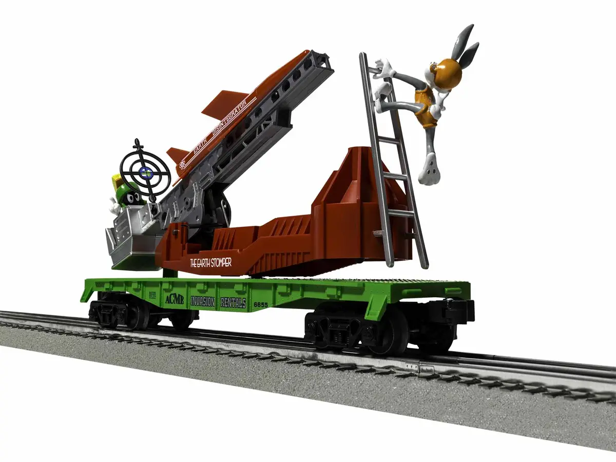 Lionel Marvin Martian Earth Stomper Flatcar (Lnl684799) 1