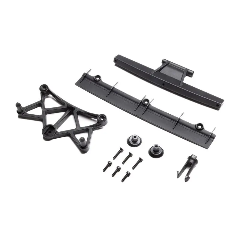 Losi Clipless Body Mount & Spoiler, Body: Grom Alm   (Los-3781) 1