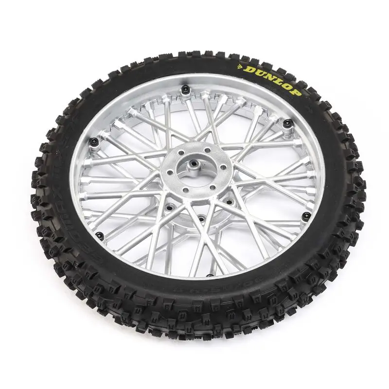 Dunlop Mx53 Front Tire Mounted, Chrome: Promoto-Mx   (Los46006) 1