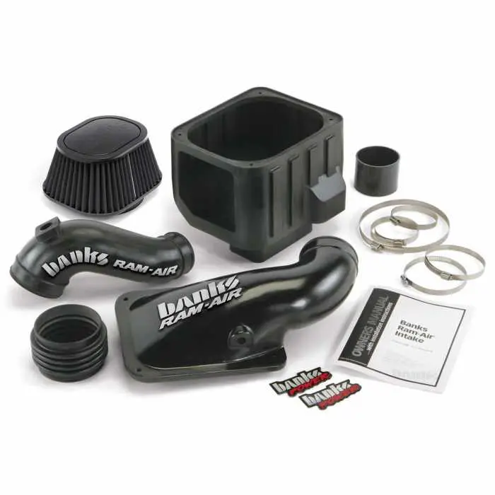 Ram-Air Cold-Air Intake System, Dry Filter For Use With 2001-2004 Chevy/Gmc 6.6L, Lb7 1