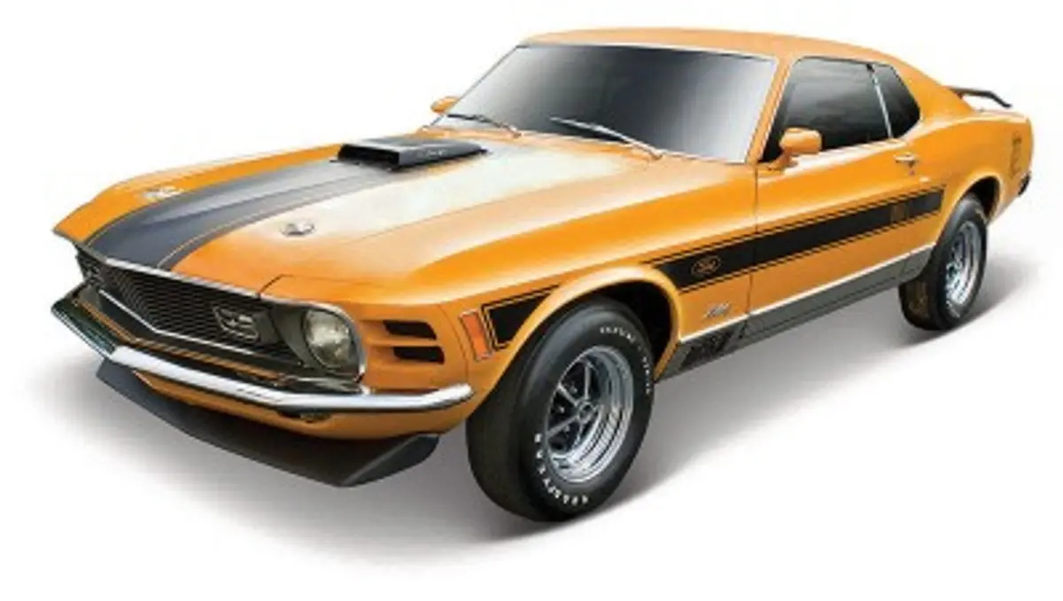 Maisto 1/18 1970 Ford Mustang Mach 1 (Orange)  (Mai31453org) 1