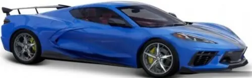 Maisto  1/8 2020 Chevrolet Corvette Stingray Coupe W/High-Wing (Blue) (Mai31455blu) 1