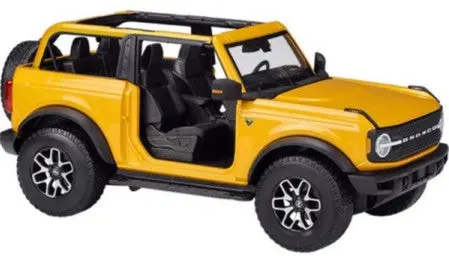 Maisto 1/18 2021 Ford Bronco Badlands Without Doors/Roof (Orange) (Mai31457org) 1