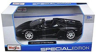 Maito 1/24 Lamborghini Aventador Lp700-4 Roadster (Black) (Mai31504blk) 1
