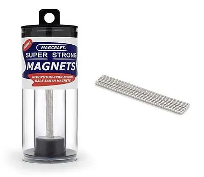 Magcraft 1/16''X1/32'' Rare Earth Disc Magnets (200) (Mfm591) 1