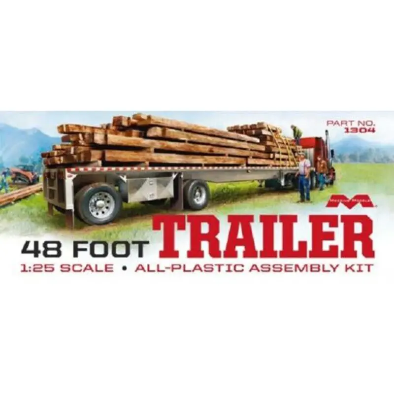 Moebuis 1/25 48' Flatbed Trailer With Cambered Deck  (Moe1304) 1