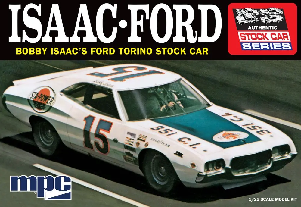 Mpc 1/25 Bobby Issac #15 1972 Ford Torino Stock Car   (Mpc1038) 1