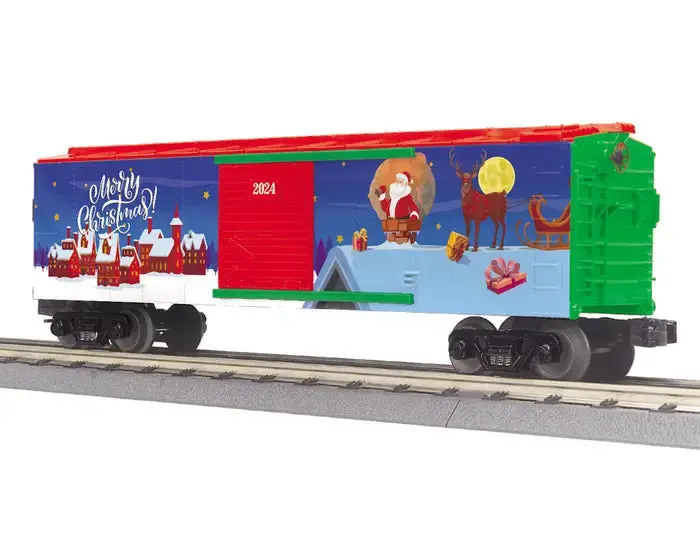 Mtho Box Car - Christmas (Santa) Car No. 2024   (Mth3071192) 1