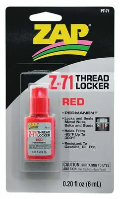 Zap Adhesives Red Thread Locker .20 Oz (Paapt71) 1