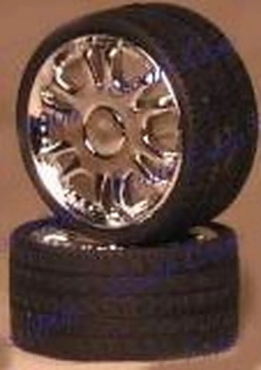 Pegasus Hobbies 1/24-1/25 Luxors 23" Chrome Rims W/Tires (4)  (Pgh2309) 1