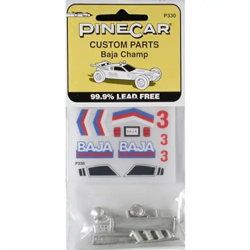 Pinewood Derby Custum Parts W/Ddecals (Pin330) 1