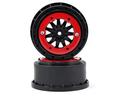 Pro-Line Protrac F-11 Bead-Loc Short Course Wheels (Black/Red) (2)  (Pro274503) 1